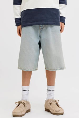 baggy fit denim short - lichtblauw