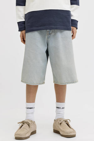 baggy fit denim short - lichtblauw