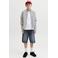JACK & JONES JUNIOR baggy fit denim short - donkerblauw