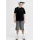 JACK & JONES JUNIOR baggy fit denim short - zwart