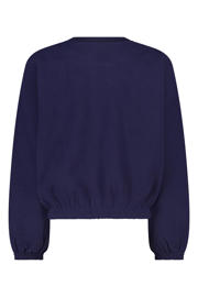 thumbnail: America Today sweater met logo - donkerblauw