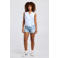 America Today gestreepte top met overslagdetail - blauw