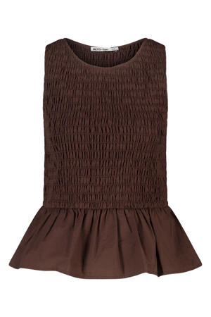 gestreepte top - bruin