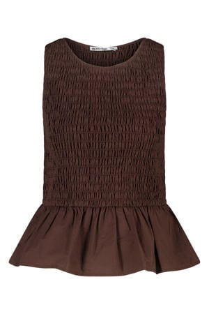 gestreepte top - bruin