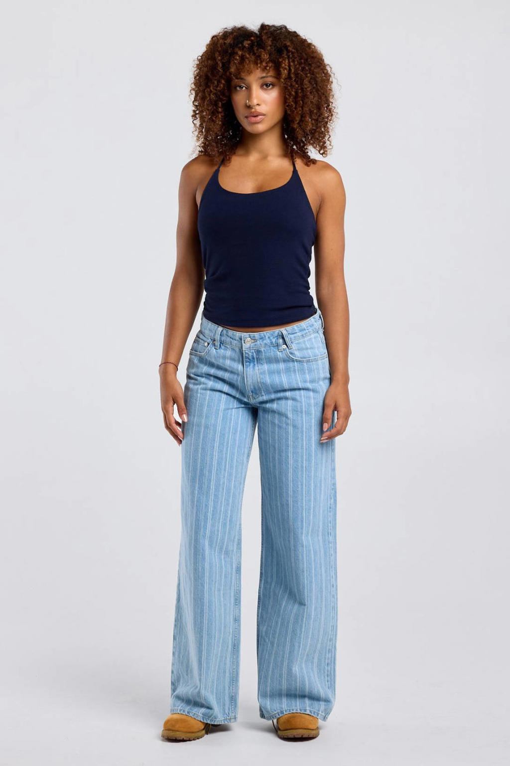America Today top - donkerblauw