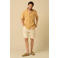 Sissy-Boy katoenen relaxed fit overhemd met print - donkergeel