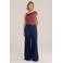 WE Fashion top met siergesp - oudroze
