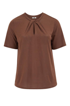 top met lurex - bruin