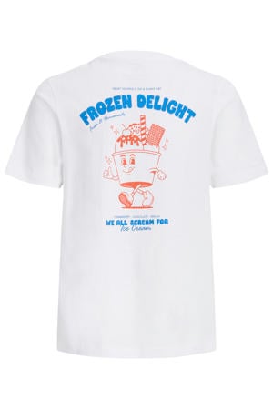 T-shirt met backprint wit