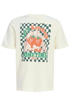 T-shirt met backprint wit