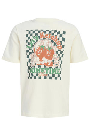 T-shirt met backprint wit