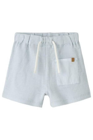 regular fit casual short - lichtblauw