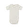 LIL' ATELIER BABY katoenen romper met ruches en print - ecru