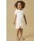 LIL' ATELIER MINI regular fit casual gebloemde short - ecru