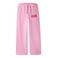 NAME IT KIDS straight leg sweatpants met tekstprint - roze
