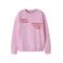 NAME IT KIDS rechtvallende sweater met backprint - roze