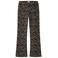 NAME IT KIDS bootcut broek met panterprint - bruin