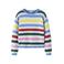 NAME IT KIDS rechtvallende gestreepte gebreide trui - blauw