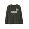 NAME IT KIDS longsleeve met backprint - donkerbruin