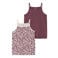 NAME IT KIDS hemd met panterprint - donkerrood/ecru (set van 2)