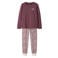 NAME IT KIDS pyjama met panterprint - donkerrood/ecru