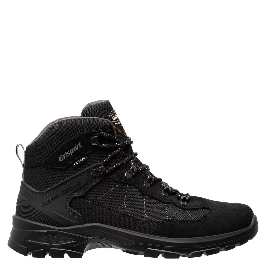Zwart en donkergrijze heren Grisport van suède-cordura/voering: mesh/voetbed: eva met bergsluiting