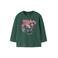 NAME IT MINI rechtvallende longsleeve met print - groen