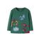 NAME IT MINI rechtvallende longsleeve met print - groen