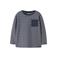NAME IT MINI rechtvallende gestreepte longsleeve - donkerblauw