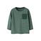 NAME IT MINI rechtvallende gestreepte longsleeve - groen
