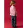 NAME IT MINI gestreepte longsleeve - lichtroze