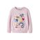 NAME IT MINI rechtvallende sweater met print - lichtroze