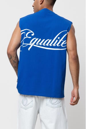 oversized tank top - blauw