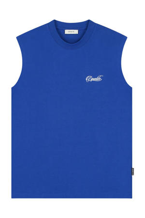 oversized tank top - blauw