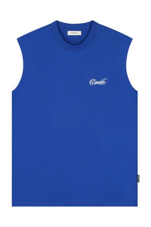 oversized tank top - blauw
