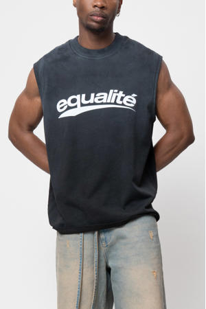 oversized tank top - antraciet