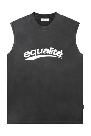 oversized tank top - antraciet