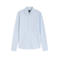 BOSS slim fit gemêleerd casual overhemd - lichtblauw