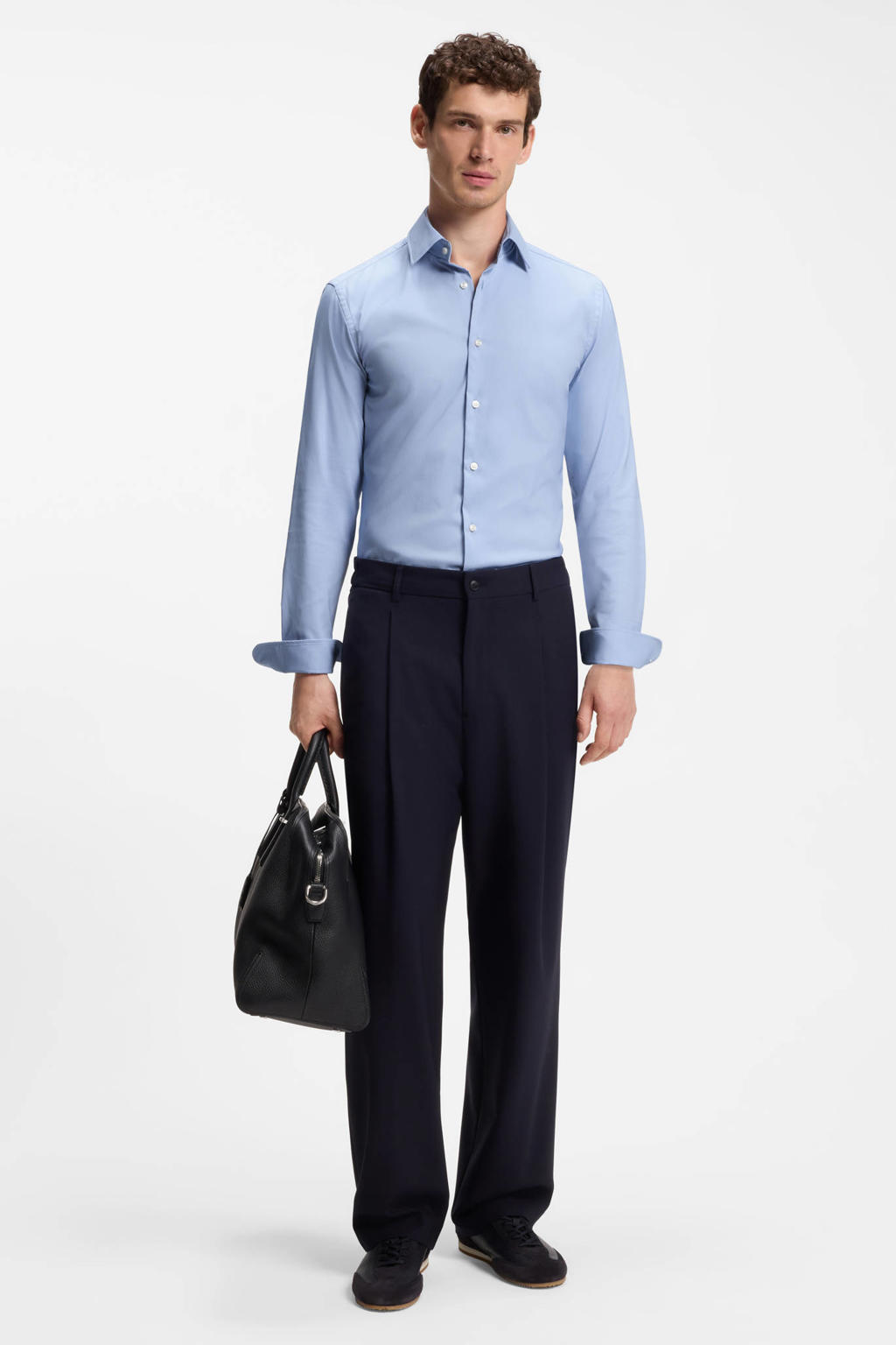 BOSS slim fit overhemd - lichtblauw/pastelblauw