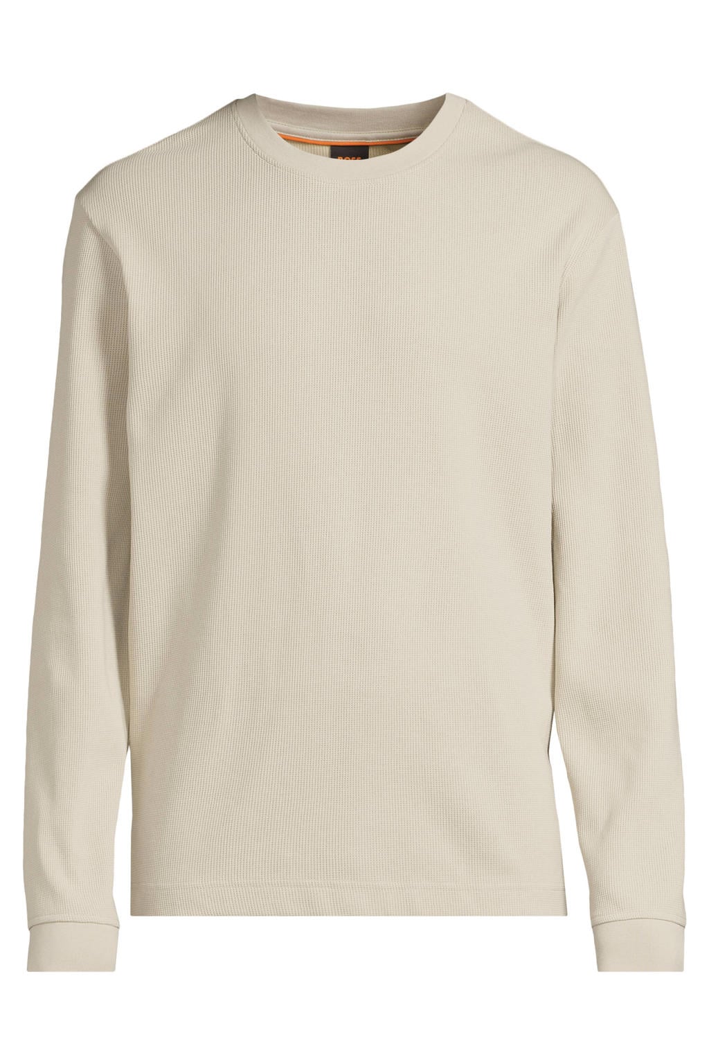 BOSS regular fit longsleeve - lichtbeige