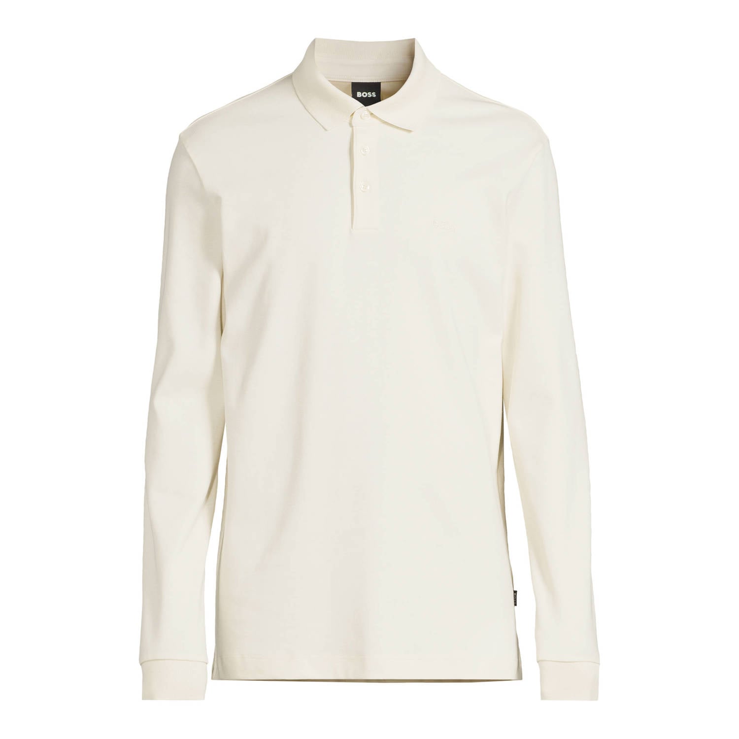 BOSS regular fit polo met logo wit