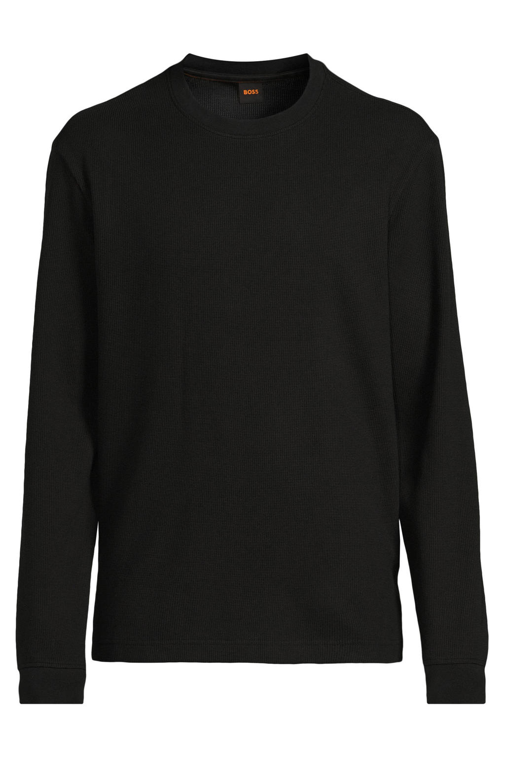 BOSS regular fit longsleeve - zwart