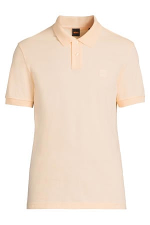 slim polo oranje