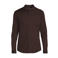 BOSS slim fit gemêleerd overhemd - donkerbruin