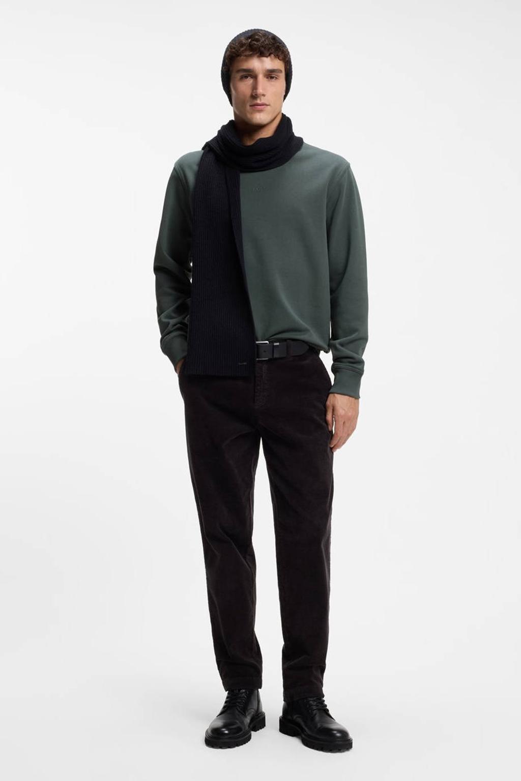 BOSS sweater - donkergroen