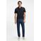BOSS slim fit polo - donkerblauw