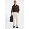 BOSS regular fit polo met logo - donkerbruin