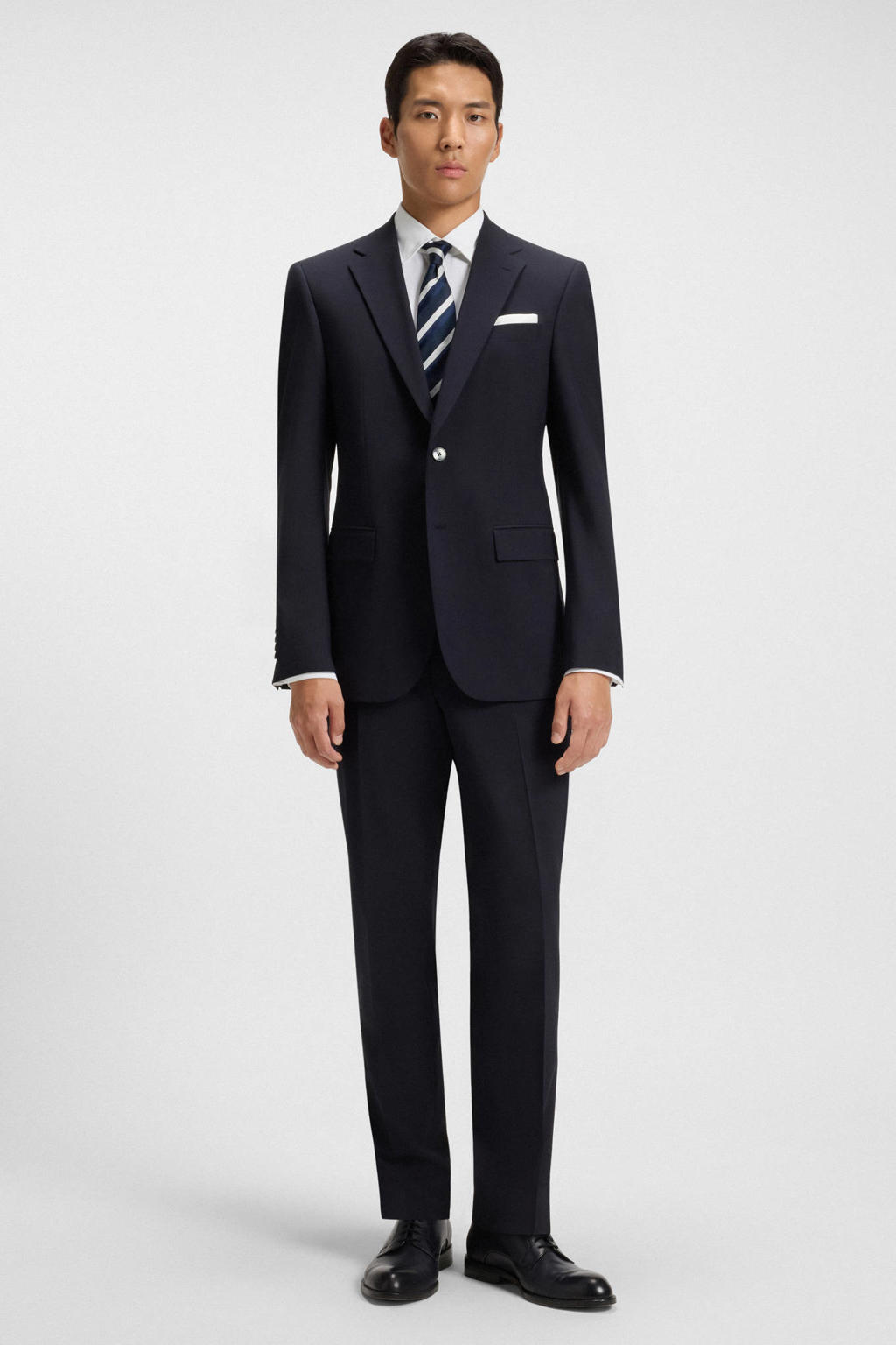 BOSS slim fit zakelijk overhemd - wit