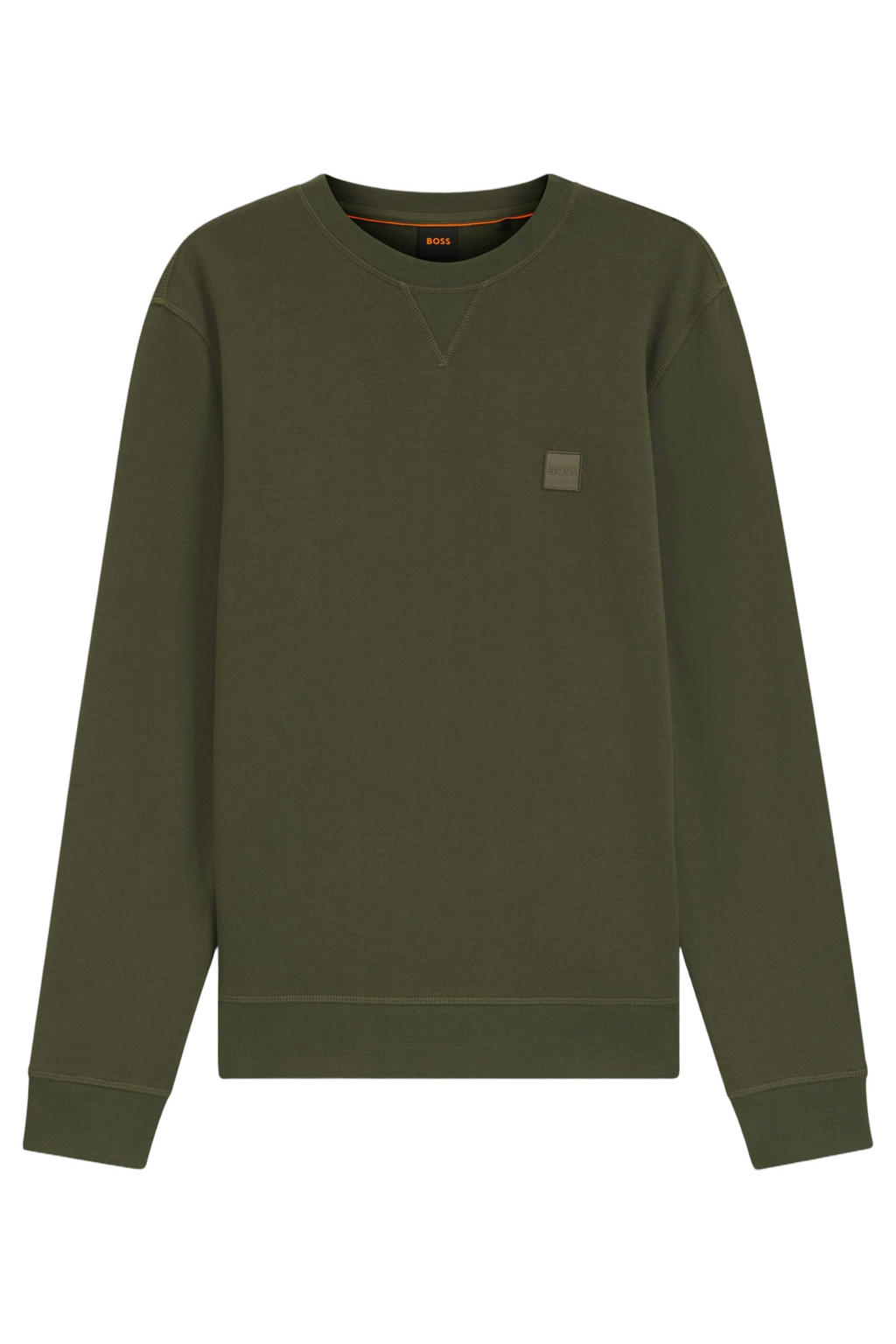 BOSS sweater met logo - groen