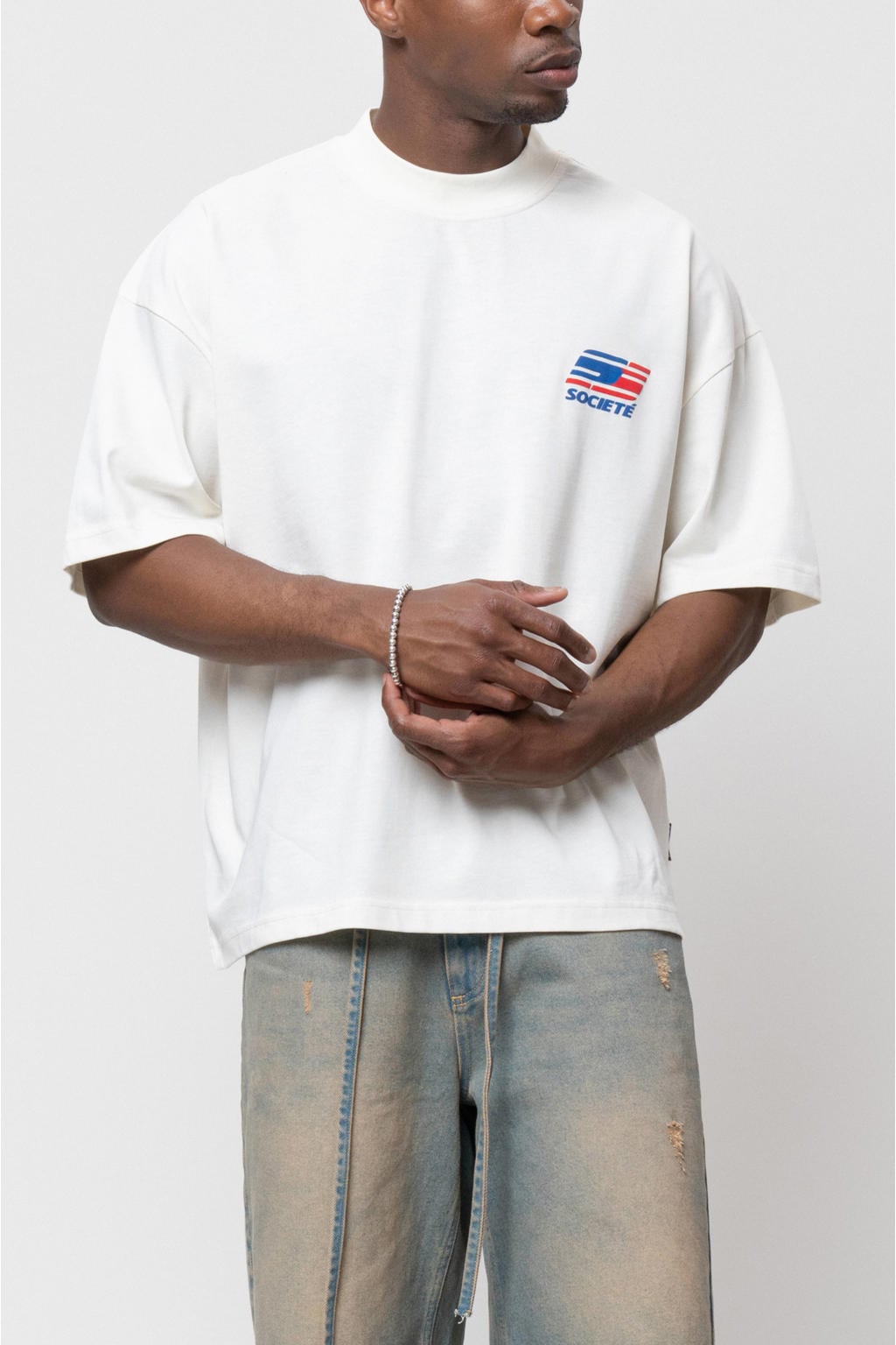 Equalité boxy t-shirt - ecru